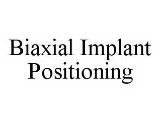 BIAXIAL IMPLANT POSITIONING 