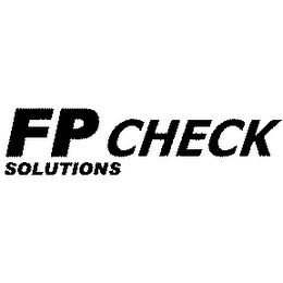 FP SOLUTIONS CHECK 