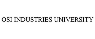 OSI INDUSTRIES UNIVERSITY 
