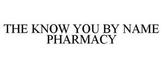 THE KNOW YOU BY NAME PHARMACY 