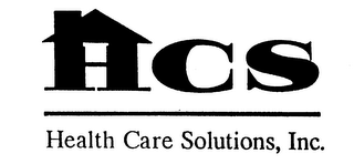 HCS HEALTH CARE SOLUTIONS, INC. 