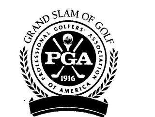 PGA 1916 PROFESSIONAL GOLFERS' ASSOCIATION OF AMERICA GRAND SLAM OF GOLF 