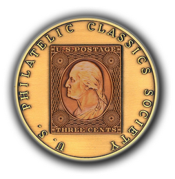 U.S. PHILATELIC CLASSICS SOCIETY; U.S. POSTAGE THREE CENTS 