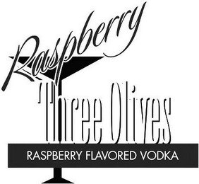 RASPBERRY THREE OLIVES RASPBERRY FLAVORED VODKA 