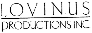 LOVINUS PRODUCTIONS INC. 
