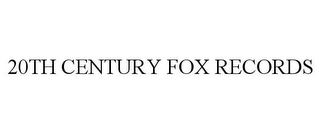 20TH CENTURY FOX RECORDS 