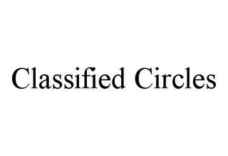 CLASSIFIED CIRCLES 