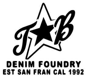 TB DENIM FOUNDRY EST SAN FRAN CAL 1992 