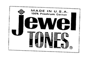 JEWEL TONES MADE IN U.S.A. 100% PRESHRUNK COTTON 