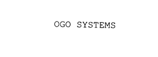 OGO SYSTEMS 