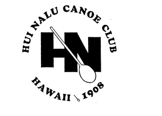 HUI NALU CANOE CLUB HAWAII 1908 HN 