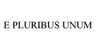 E PLURIBUS UNUM 