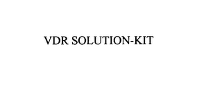 VDR SOLUTION-KIT 