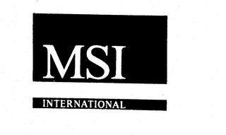 MSI INTERNATIONAL 