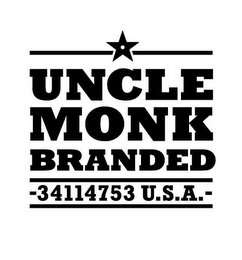 UNCLE MONK BRANDED -34114753 U.S.A.- 