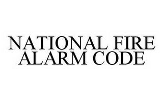 NATIONAL FIRE ALARM CODE 