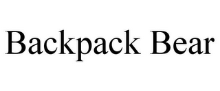 BACKPACK BEAR 