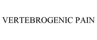 VERTEBROGENIC PAIN 