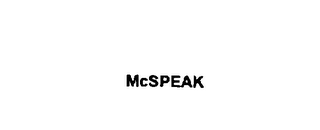 MCSPEAK 