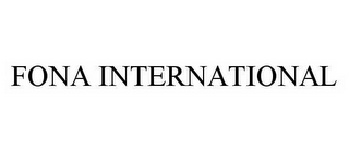 FONA INTERNATIONAL 