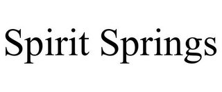 SPIRIT SPRINGS 