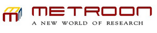 MMM METROON A NEW WORLD OF RESEARCH 
