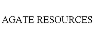 AGATE RESOURCES 