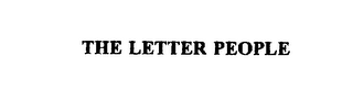 THE LETTER PEOPLE 