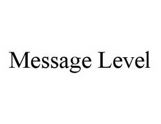 MESSAGE LEVEL 