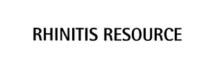 RHINITIS RESOURCE 