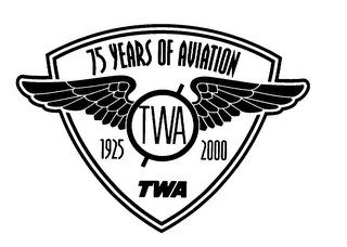 75 YEARS OF AVIATION 1925 TWA 2000 
