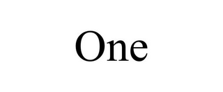 ONE 