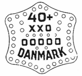 40 + XX0 00000 DANMARK 