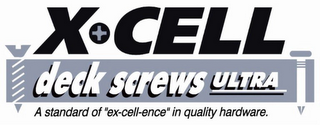 X-CELL ULTRA DECK SCREWS A STANDARD OF "EX-CELL-ENCE" IN QUALITY HARDWARE 