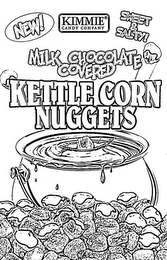 NEW! KIMMIE CANDY COMPANY SWEET & SALTY! MILK CHOCOLATE COVERED KETTLE CORN NUGGETS 