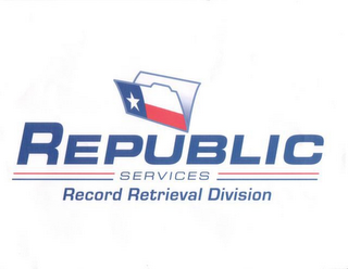 REPUBLIC SERVICES RECORD RETRIEVAL DIVISION 