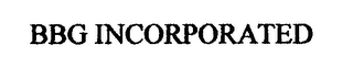 BBG INCORPORATED 