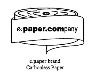 E.PAPER.COMPANY E.PAPER BRAND CARBONLESS PAPER 