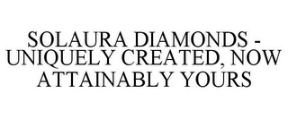 SOLAURA DIAMONDS - UNIQUELY CREATED, NOW ATTAINABLY YOURS 