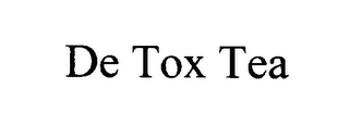 DE TOX TEA 