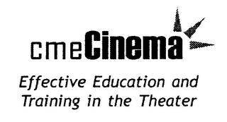 CMECINEMA EFFECTIVE EDUCATION AND TRAINING IN THE THEATER 