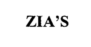 ZIA'S 