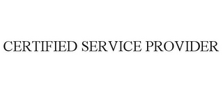CERTIFIED SERVICE PROVIDER 