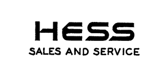 HESS SALES AND SERVICE 