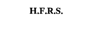 H.F.R.S. 