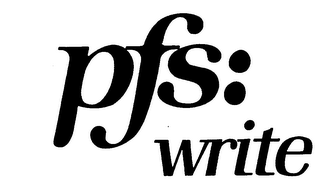 PFS: WRITE 