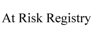 AT RISK REGISTRY 