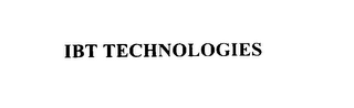 IBT TECHNOLOGIES 