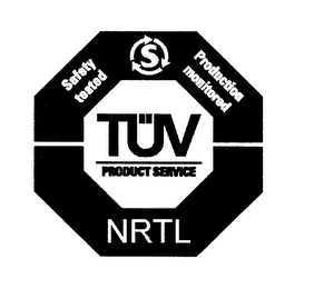 TUV PRODUCT SERVICE SAFETY TESTED S PRODUCTION MONITORED NRTL 