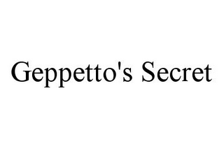 GEPPETTO'S SECRET 